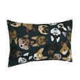 thumbnail image 2 of EasygdpDogs Polyester Fiber Double-Sided Pillowcase,Super Soft,Comfortable And Luxurious Pillowcase,Not Easy To Break Or Deform- 16"X24", 2 of 9