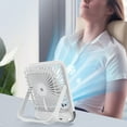 thumbnail image 6 of Needhep Smart Small Portable Handheld Fan Usb Automatic Shaking Head Electric Fan, Clearance Portable Air Conditioners, Portable Outdoor Fan Quiet for Office (White,Red), 6 of 8