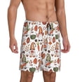thumbnail image 2 of Sikiie Gnomes And Autumn Leaves Mens Pajama Shorts, Lounge Pant, Men's shorts，Sleep Pj Shorts for Men-XX-Large, 2 of 6