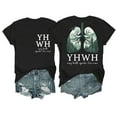 thumbnail image 3 of YHWH Shirt for Men, Yahweh V-Neck Tshirt for Women, YHWH Men Women T-Shirt, Funny Christian T Shirt, 3 of 5