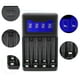 thumbnail image 3 of Cuatro SEIVI PC Negro Protección Inteligente USB Pantalla LCD Cargador De Batería De Cuatro Ranuras Para Carga De Celdas AA AAA Ni-MH, 3 of 7