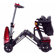 Solax Mobility - Mobie Plus - Folding Travel Scooter - 4-Wheel - Red - PHILLIPS POWER PACKAGE TM - $500 VALUE