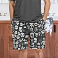 thumbnail image 6 of Men's Pajama Shorts Bottoms with Pockets Soft Lightweight Lounge Sleep Wear Mosaic Cute Skull, 6 of 6