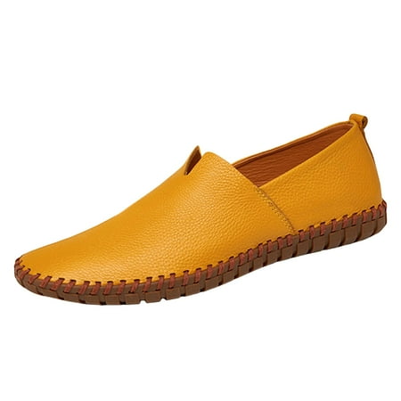 XDDST Slip On Shoes Men s Slip On Loafers Fashion Breathable Flat Loafers Comfortable Slip Soft Sole Walking Driving Shoes