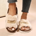 thumbnail image 2 of SBYOJLPB Women Slippers Open Toe Footwear Soft Cushioned Base Indoor Outdoor Daily Slippers, 2 of 7