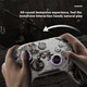 thumbnail image 4 of Mando Bluetooth inalámbrico compatible con joystick Hall/gatillo Hall/iluminación RGB, sin deriva del joystick, sin zona muerta, para PC con Windows, Android, iOS y Switch, 4 of 8