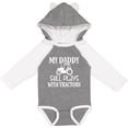 thumbnail image 3 of Inktastic Farmer My Daddy Still Plays with Tractors Boys or Girls Long Sleeve Baby Bodysuit, 3 of 5