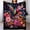 Hummingbird, variant on Sugar Skull Throw Blanket, Sugar Skull Gifts for Women, Day of The Dead Blanket, Soft Cozy Mexican Lightweight Fleece for Couch and Bed Room Decor