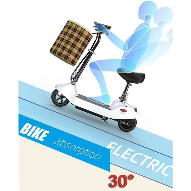 Scooter électrique enfant rétro 350W bleu - 4 à 10 ans