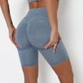 thumbnail image 5 of Gibobby Short Deportivo Fitness Sports Yoga Femen's High Cintura Hip Pantalones elevadores corriendo Pantalones de Yoga(Azul, M), 5 of 5