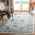 thumbnail image 3 of SAFAVIEH Aria Hartley Floral Bordered Area Rug, Ivory/Navy, 5'1" x 7'6", 3 of 10