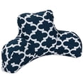thumbnail image 1 of Majestic Home Coussin de Lecture à Treillis, Bleu Marine, 1 of 3