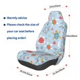thumbnail image 3 of Wukai Sea Turtle Full Set Car Seat Covers with Soft Padding Universal Auto Front Seats Protector and Cushion Mat, 3 of 5
