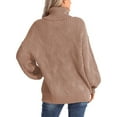 thumbnail image 4 of WEAIXIMIUNG Pull-Over Oversize pour Femmes Automne Col Rond Manches Longues Blouse Décontractée, 4 of 6