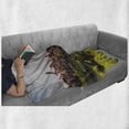 thumbnail image 6 of Antique Soft Flannel Fleece Throw Blanket, Medieval City of San Gimignano Tuscany Italy Historical Architecture, Cozy Plush for Indoor and Outdoor Use, 70" x 90", Green Coral Dust, by Ambesonne, 6 of 6