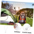 thumbnail image 4 of 100 Pcs Elastic Rope Outdoor Teepee White Tarps Camping Tarp Adjustable Bungee Cords Tarp Canopy Bungee Cords Elastic String with Tarp Ball Bungee Cords Ball Bungee for Tarp Heavy, 4 of 5