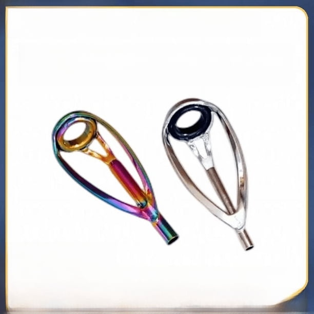 Caña de pescar Arata colorida para hacer uno mismo, caña de pescar de carretera, anillo superior de acero inoxidable, guía antienrollamiento, anillo guía de ojo, accesorios, anillo de alambre de