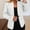 White, variant on BODOAO Women's Casual Business Blazer Notched Lapel One Button Open Front Long Sleeve Blazers Office Work Suit Jackets Womens Casual Front Long Sleeve Lapel Collar Work Business Jacket Beige L