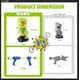 thumbnail image 5 of EagleStone Juguetes de tiro de dinosaurios para niños de 5 6 7 8 9 años, juegos electrónicos para niños con pistola de bomba de aire, registro de puntuación LCD, sonido, 24 bolas de espuma, regalo de, 5 of 5