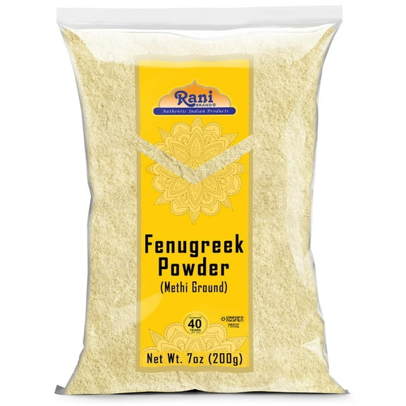 Rani Fenugreek (Methi) Seeds Ground Powder 7oz (200g) Trigonella foenum graecum ~ All Natural | Vegan | Gluten Friendly | Non-GMO | Kosher | Indian Origin, used in cooking & Ayurvedic spice