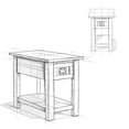 thumbnail image 3 of Simpli Home Monroe 14W Narrow Open Side Table with Top Drawer and Shelf, 3 of 9