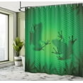 thumbnail image 5 of Ambesonne Green Shower Curtain, Tropic Banana Tree Leaf, 69"Wx75"L, Green, 5 of 5