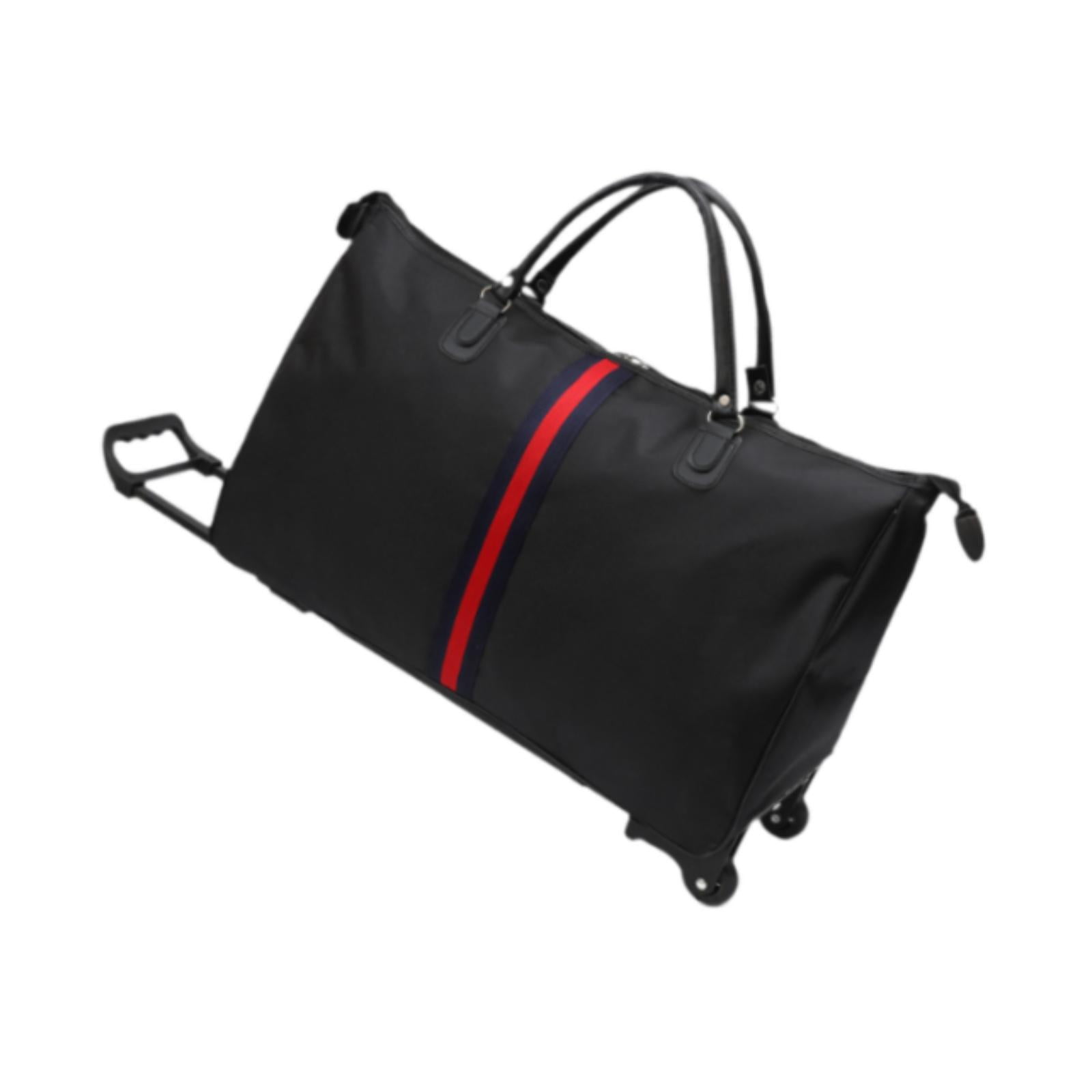 Wzmzjy Rolling Duffel Bag Portable Travel Duffel Bag for Camping Air or Car Travels 50 cmx22 cmx35 cm