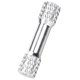 thumbnail image 3 of Separador equilibrado de columna de hilo femenino de aleación de aluminio anodizado M3x25mm de 10 piezas para cuadricóptero plateado, 3 of 8