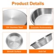 thumbnail image 3 of Uxcell Platos para Salsa de Acero Inoxidable de 4 Pulgadas, 6 Piezas Mini Platos Redondos Individuales para Condimentos, Bandeja para Salsas, Platos de Aperitivo para Preparar Guarniciones, Plata, 3 of 7