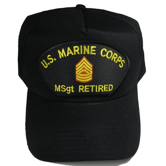 USMC MARINE CORPS MSGT MASTER SERGEANT E8 RETIRED HAT TOP NCO NON COMMISSIONED