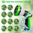 thumbnail image 5 of Garden Hose 50FT, NON-EXPANDABLE Heavy-Duty Flexible & Lightweight Water Hose with 10-Function Nozzle, No-Kink, Leak-Proof, Solid Fittings for Car, RV Marine Camper, Outdoor, Yard, Lawn, 5 of 7