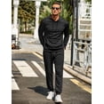 thumbnail image 2 of COOFANDY Men's Hoodie Tracksuit 2 Piece Slim Fit Sweatsuit Sets Casual Jogging Athletic Suits, 2 of 6