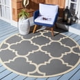 thumbnail image 2 of Safavieh Courtyard Becky Quatrefoil Indoor/Outdoor Runner Rug, 2'4" x 14', Grey/Beige, 2 of 10