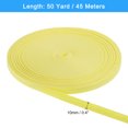 thumbnail image 2 of 50 Yards Cotton Twill Tape, 10mm Herringbone Webbing Ribbon Bias Binding Tapes Light Yellow, 2 of 7