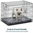 thumbnail image 4 of Stoutwool Indestructible Dog Bed - Fluffy Chew Proof Dog Crate Pad - Tough Kennel Pad for Aggressive Chewers - Washable, Ideal for Large Breeds & Fits 42-Inch Crate - 41"x27", Charcoal, 4 of 10
