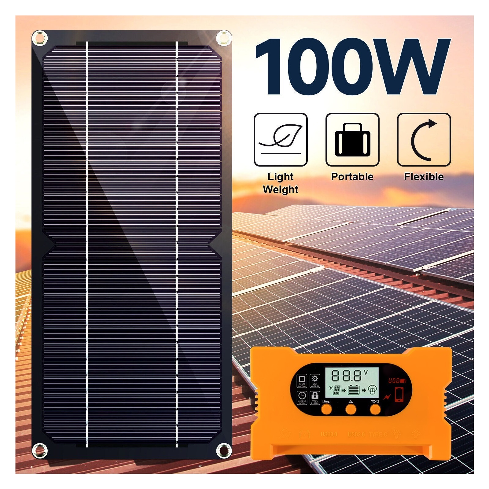 Solar panel Single Crystal 6w12v Photovoltaic Solar Panel Mobile power supply