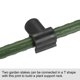 thumbnail image 4 of Jardinería Marco Conector 20mm Plástico Tubería Accesorio Junta para Planta Estacas Cercado Toldo Polo Construir Negro Paquete de 25, 4 of 5
