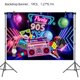 thumbnail image 1 of Telón De Fondo De La Foto Tema De Los 90 Ligero Al Aire Libre Profesional Graffiti Estilo De Fondo Decoraciones De Fiesta Comercial De Negocios Kearding HA038039-00, 1 of 6