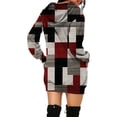 thumbnail image 3 of FcBaudy Robe à Capuche, Robes de Printemps pour Femmes, Robes pour Femmes Robe à Imprimé Mode pour Femmes à Capuche à Enfiler avec Poches Robe Femme, 3 of 5