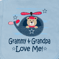 thumbnail image 3 of Inktastic Grammy and Grandpa Love Me Grandson Baby Burp Cloth, 3 of 3