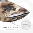 thumbnail image 4 of Haiem Pillowcase for Hair and Skin Queen - Cute Bulldogs Apply Printed Soft Pillowcase with Envelope Closure-20"x30", 4 of 8