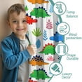 thumbnail image 3 of Blackout Kids Curtains,White Dinosaur Leaf Pattern Childrens Insulated Curtains Set Of 2,Bedroom Essentials,Toddler Room Decor 42"x63", 3 of 5