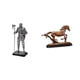 thumbnail image 1 of Figura de escritorio,Estatua de caballero,arte,artesanía,coleccionable,escritorio,oficina,Figura de caballo,Escultura de figura de caballo en miniatura coleccionable,Estatua de animal de, 1 of 8