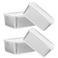 thumbnail image 5 of WESIEVYA 4Pcs Silver Square Fridge Organizers With Preservation Feature For Outdoor Picnic Refrigerator Storage, 5 of 7