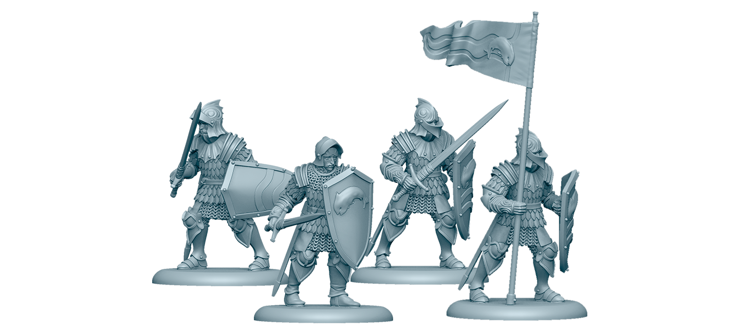 A Song of Ice & Fire: Tabletop Miniatures Game House Stark Tully Sworn Shields Unit Box, by CMON - image 5 of 6