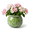 green, variant on EFISPSS Hand-Patted Glaze Self-Watering Planter Purple Ceramic Pot for Indoor Plants
