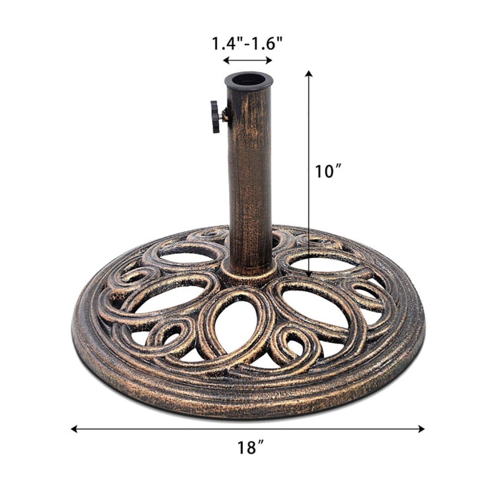 Aimee Lii 23 Pounds 17 3/4 Inch Round Umbrella Base Stand, Outdoor Umbrella Base Aimee Lii 23 Pounds 17 3/4 Inch Round Umbrella Base Stand, Outdoor Umbrella Base