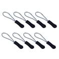 thumbnail image 1 of 8 Pieces Zipper Pull Puller Lightweight Rope Tag Fixer Multi-Purpose Replacement Buckle Bags Suitcase Accessories Textiles Navy+Gray, 1 of 5