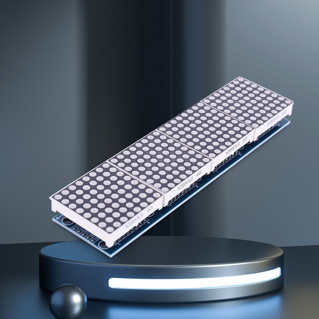 4 EN 1 Módulos de pantalla LED de matriz de pantalla 5V MAX7219 Kits de bricolaje de matriz de puntos 32x8