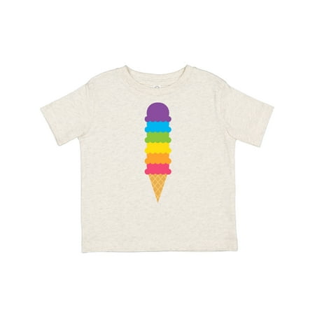 

Inktastic Rainbow Ice Cream 2 Gift Toddler Boy or Toddler Girl T-Shirt